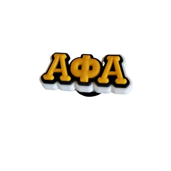 (5/$15) Alpha Phi Alpha Croc Charm - Picture 1 of 2